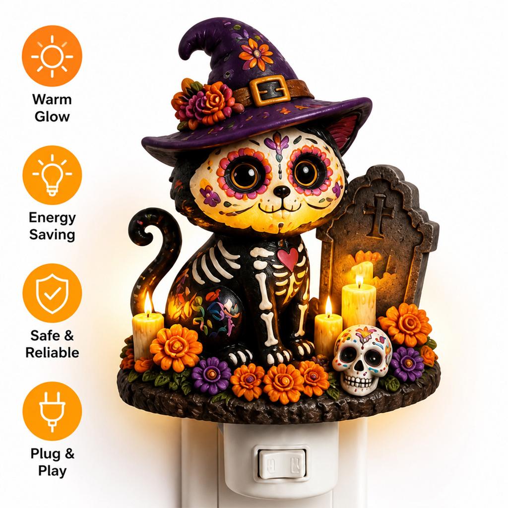Acrylic 2D Flat Night Light with Print, Small Night Lamp for Bedroom, US Plug