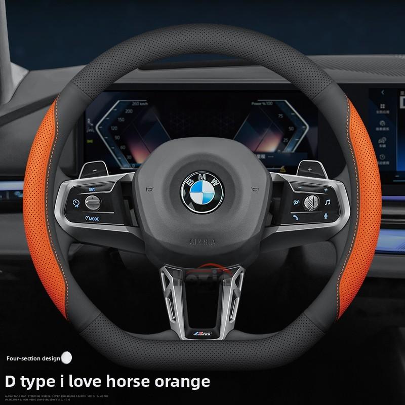 Leather Car Steering Wheel Cover for BMW Bmw E46 E90 E60 F30 F10 E39 F20 E36 G30 G20 E87 E92 E91 F11 X5 E70 F31 E30 Accessories