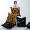 Medieval Style B & B Hotel Throw Pillow Cushion Sofa Living Room Pillowcase Backrest Pad - Soft Fabric Decorative Cushion