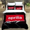 3D Print Fashion A-Aprilia Motorcycle Bedding Set Boys Girls Twin Queen King Size Duvet Cover Pillowcase Bed Boys Adult Bedroom