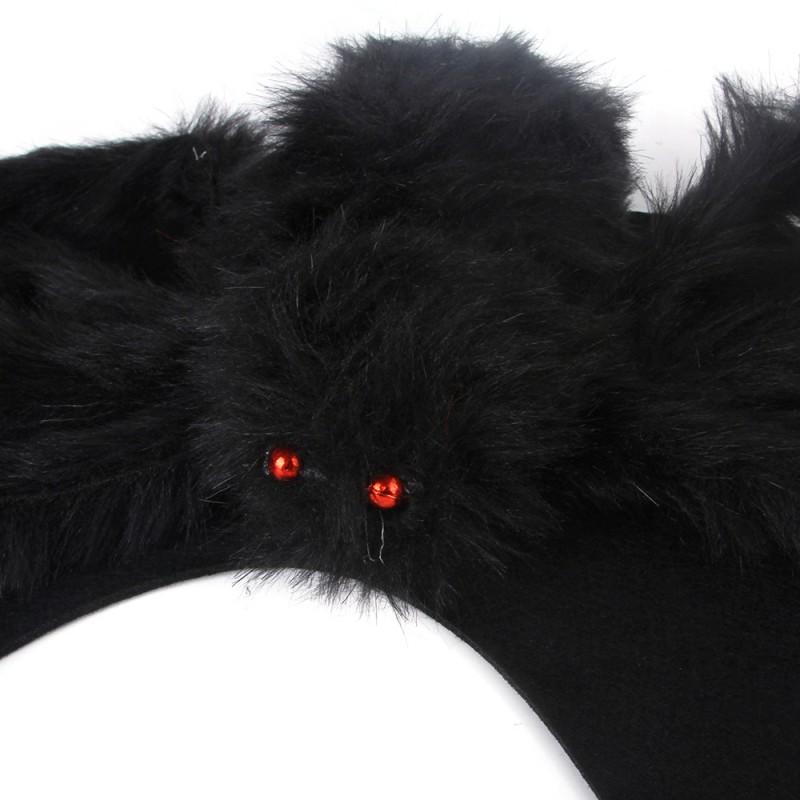 Pet Halloween Christmas Costume Harness Vest Cats Dogs Small Breeds Spider Themed Outfit Black Red