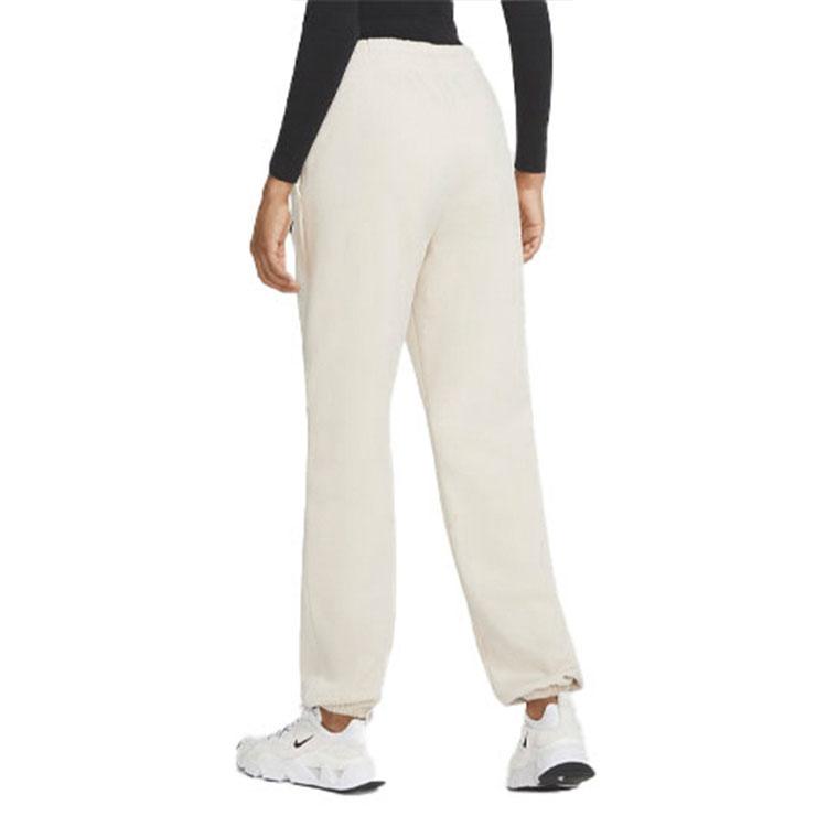 Nike Sportswear Essential Solid Color Fleece Logo Casual Sports Long Pants Women bottoms Oatmeal BV4090-140