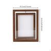 DoubleSided Picture Frame Tabletop Rotating Freestanding for Families, Artists, Shelf,