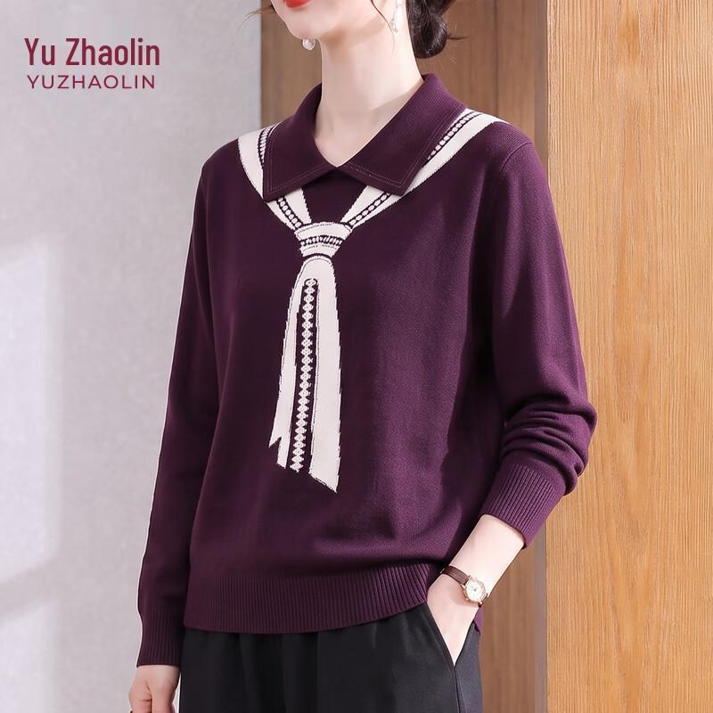 YUZHAOLIN Women's Autumn Knit Collared Pullover Sweater
