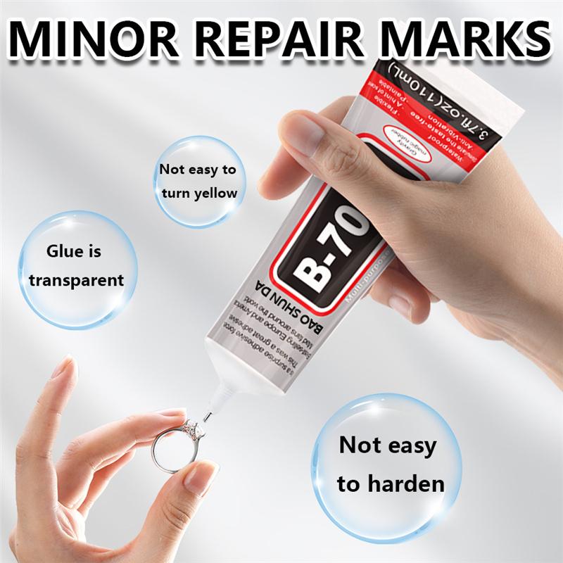 Multi-Purpose B7000 Glue Transparent Sealant for Phone Repair DIY Crafts Acrylic Jewelry Gem Sticking Waterproof & Flexible Bonding