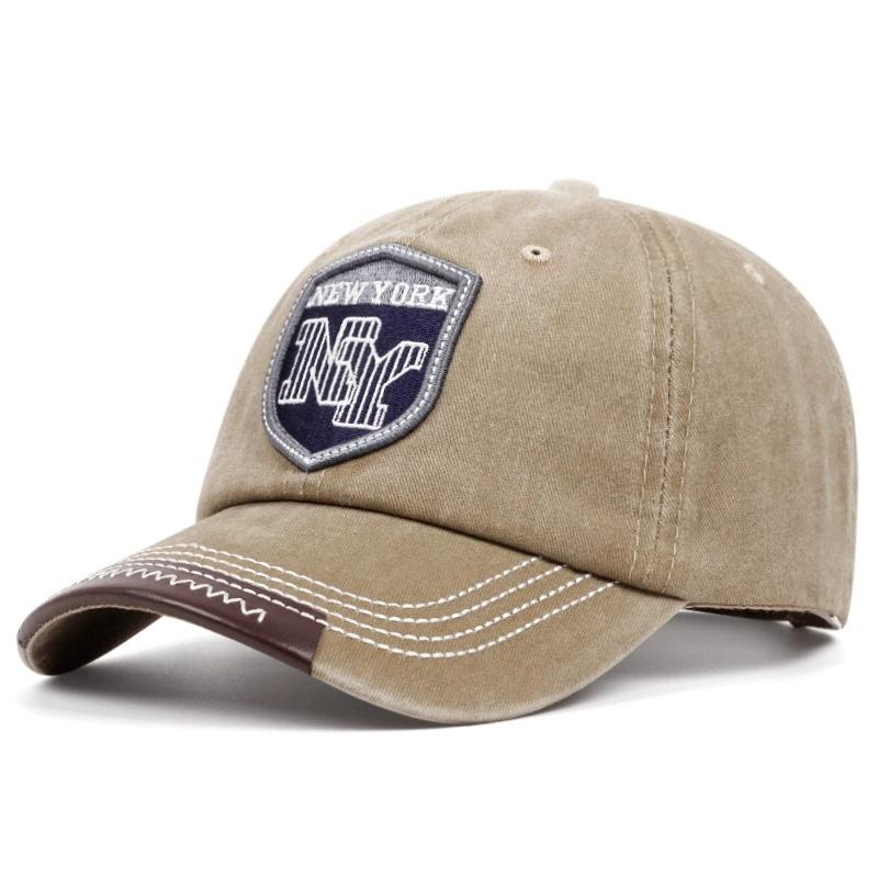 New Baseball Cap Vintage NY Letter Embroidered Cap For Men Women Outdoor Sport Hip Hop Hat Male Cotton Solid Casquette Bone Kpop