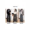 Plaid wide-leg pants women's new autumn casual loose lazy wind large size fat mm high waist straight pants