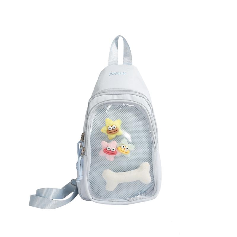 

Нагрудная сумка женская спортивная сумка через плечо студенческая сумка для верховой езды Small синий