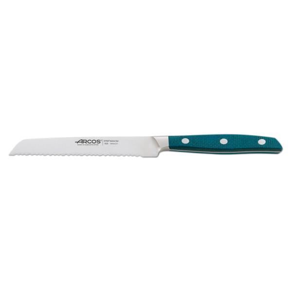 Couteau à tomate - Arcos - Brooklyn - 13cm - Acier inoxydable - Manche en micarta turquoise