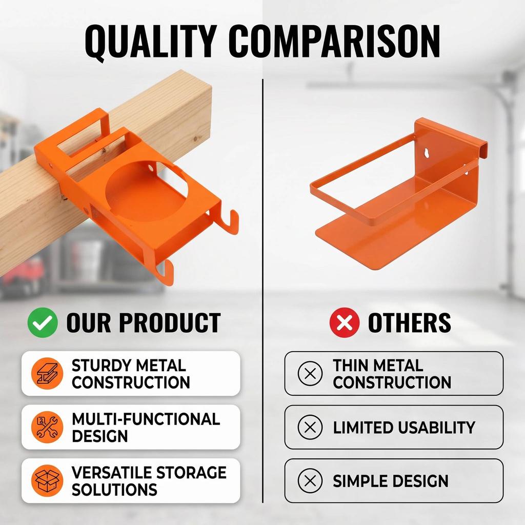 Mug Holder Practical Metal Phone Holder with Tool Bag Hoodie Hooks for 2x4 Lumber 1 2 Inch EMT Conduit