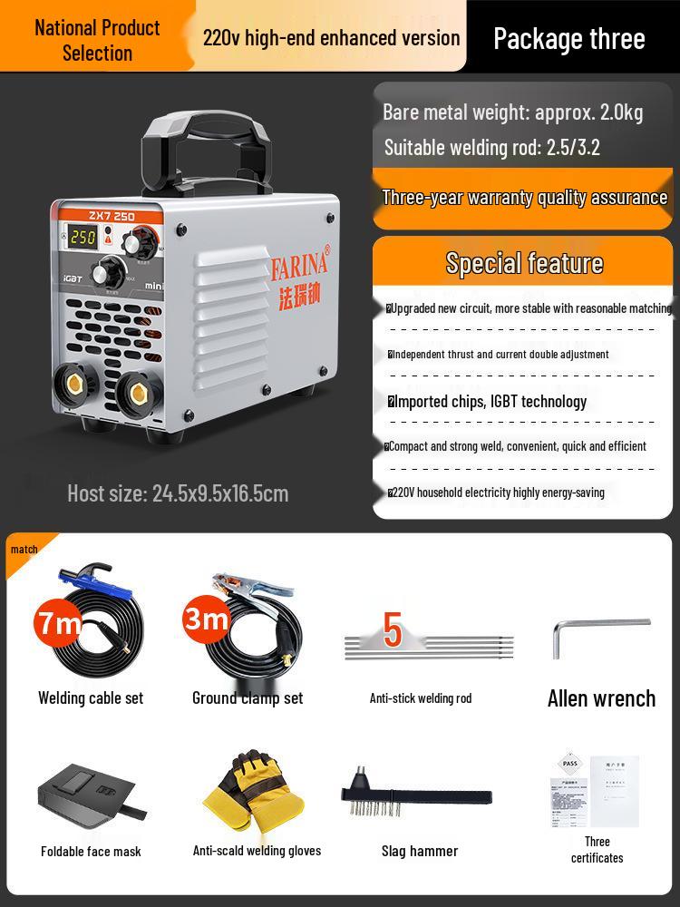 Dual Voltage Handheld Welding Machine: 220V/380V, Portable, Household & Industrial Use, Pure Copper