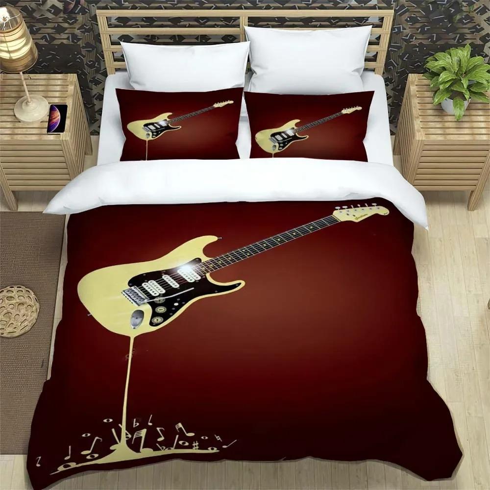 Fender Musik Gitarre Fashion 3D Printed Bedding Queen Bedding Set Customized King Size Bedding Set Soft And Comfortable