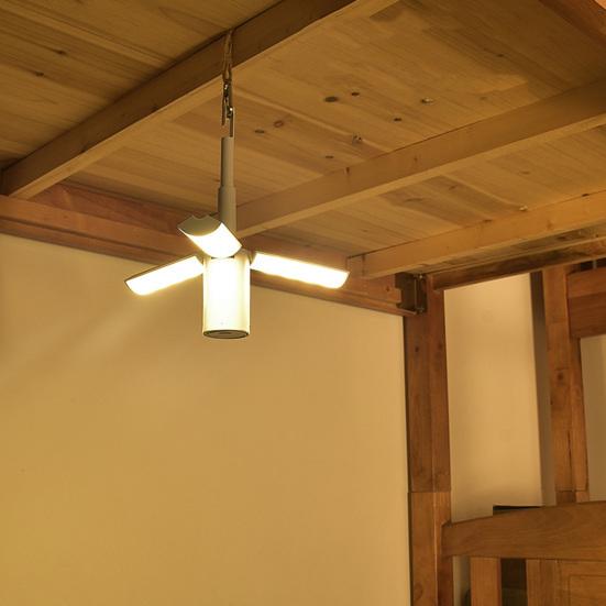 Folding Camping Light 3 Modes Brightness Adjustable Waterproof USB Rechargeable Super Bright Outdoor Hiking Tent Hanging Lamp Emergency Lantern