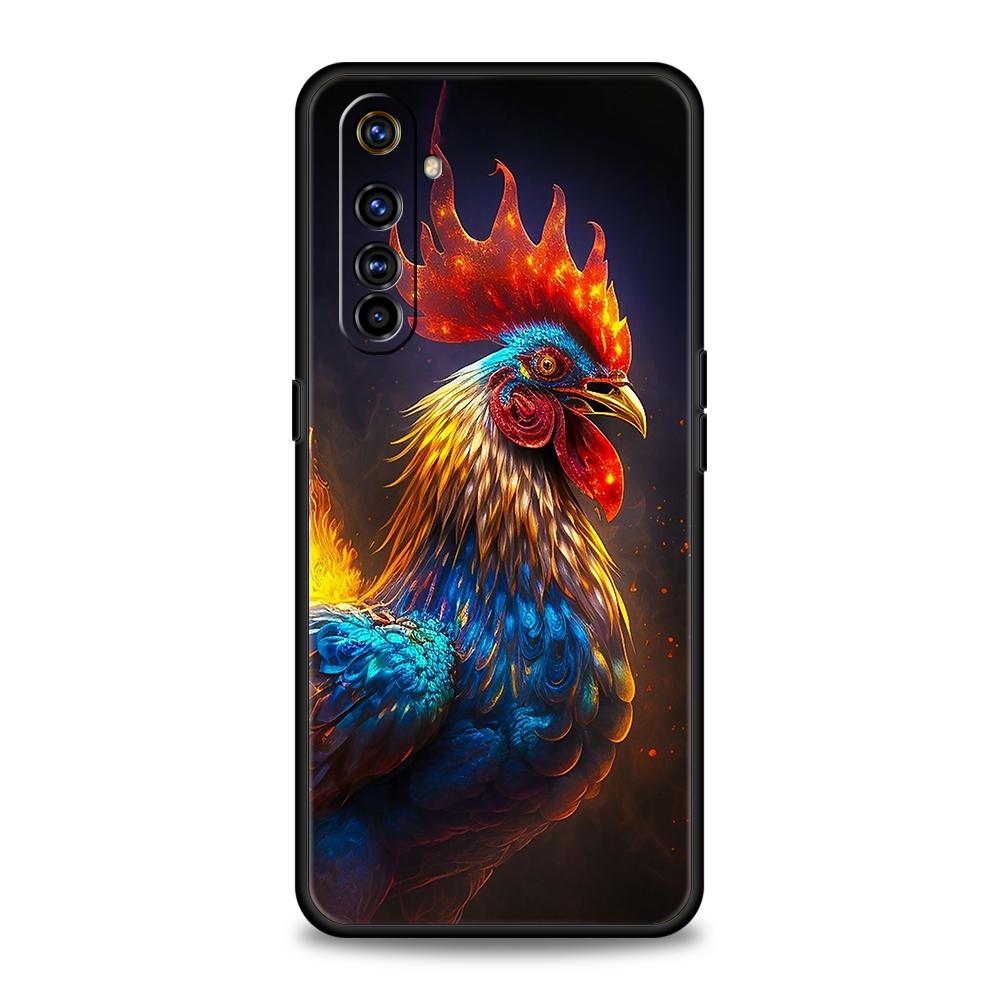 

Cock Rooster Chicken Phone Case For Oppo A17 A31 A54 A57 A78 A79 A80 A98 Find X5 X6 Reno 7 8 10 11 13 F Pro 5G Soft TPU Cover Reno11