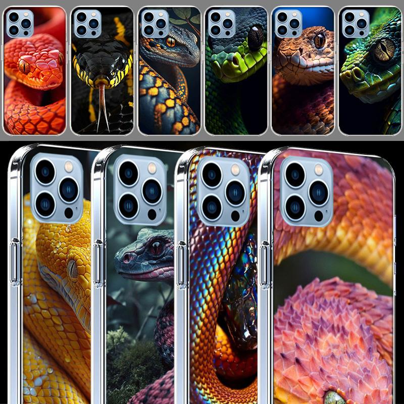 Forest Vipers And Pythons Cases Phone Case For Iphone 17E 16E 17 Air 16 Pro Max 15 Pro 14 Plus 11 13 12 Mini Cover Cases Compati