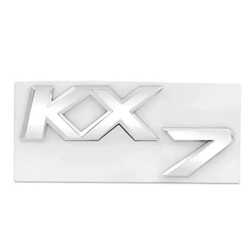 VSRA4 3D Metal Chrome Black K2 K3 K4 K5 KX7 Letters Logo Rear Boot Trunk Emblem Badge Sticker for Kia Car Styling Accessories