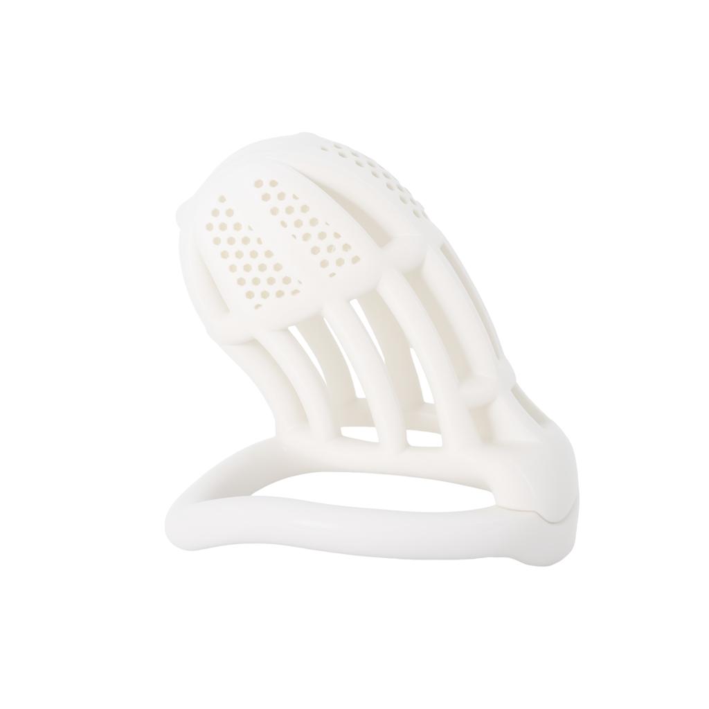 Resin Penile Plastic Restraint Cage S/M/L Easy to Clean Invisible Arc Ring Honeycomb Mesh Male Chastity Lock Sex Products