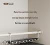 Multi-Layer Stainless Steel Folding Pants Hanger with Pull-Out Clips