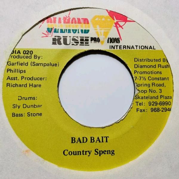 7inch Record COUNTRY SPENG Bad Bait DIA020 Diamond Rush Pr Jamaica Reggae Ska Dub Used