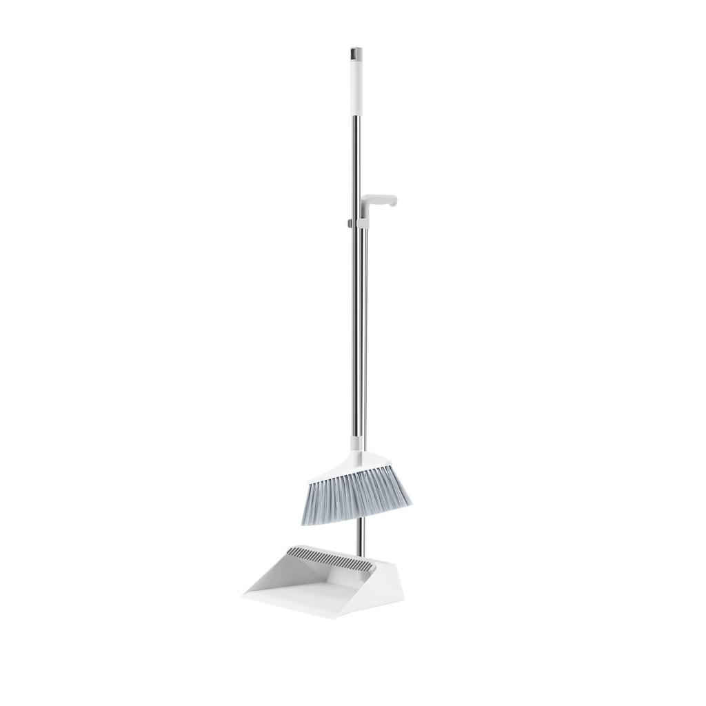 2026 Broom & Dustpan Set with Scraper - Ideal for Bathroom Hair & Water Sweeping