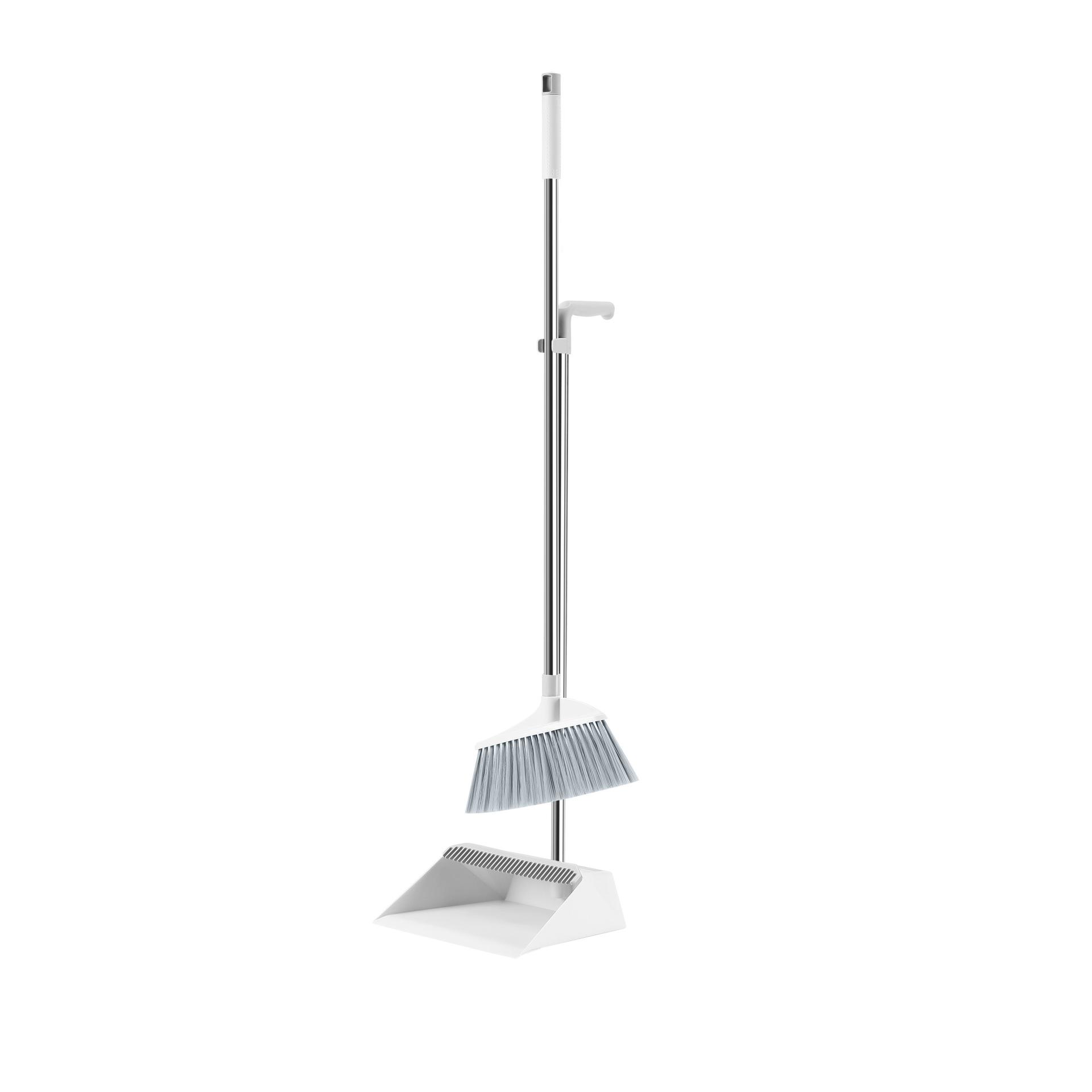 

2026 Broom & Dustpan Set with Scraper - Ideal for Bathroom Hair & Water Sweeping