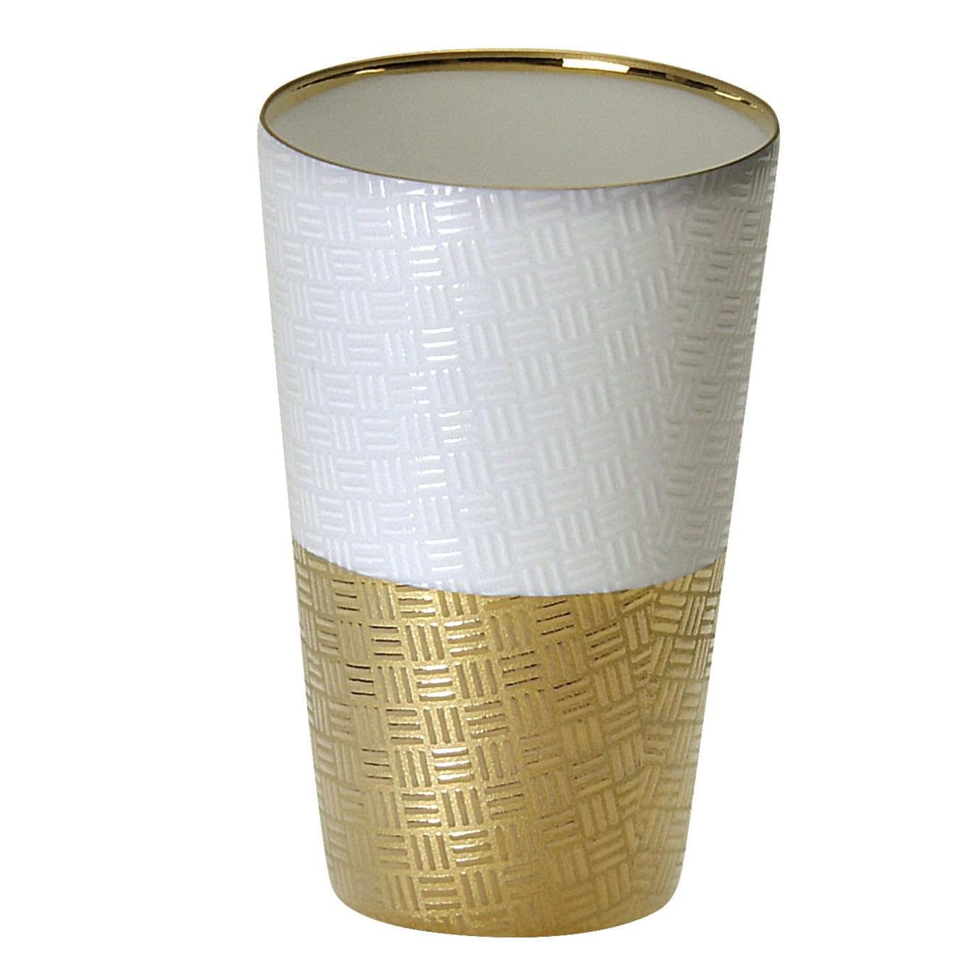 

Mino Ware Tumbler for Cold Thinly Sculpted with Ajiro and Made in Sake, Approx. 130ml, (Ajiro) Gold, Japan, US-7057C золотой