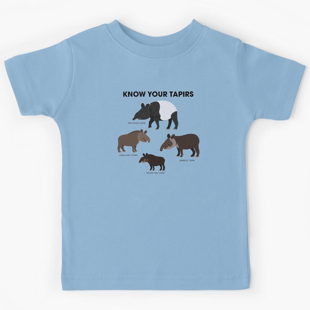 Know Your Tapirs Kids T-Shirt 130
