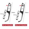 For BMW 3 Series E90 LHD 2005-2012 - Interior Power Window Switch Trim, Real Carbon Fiber Easy Install Decor
