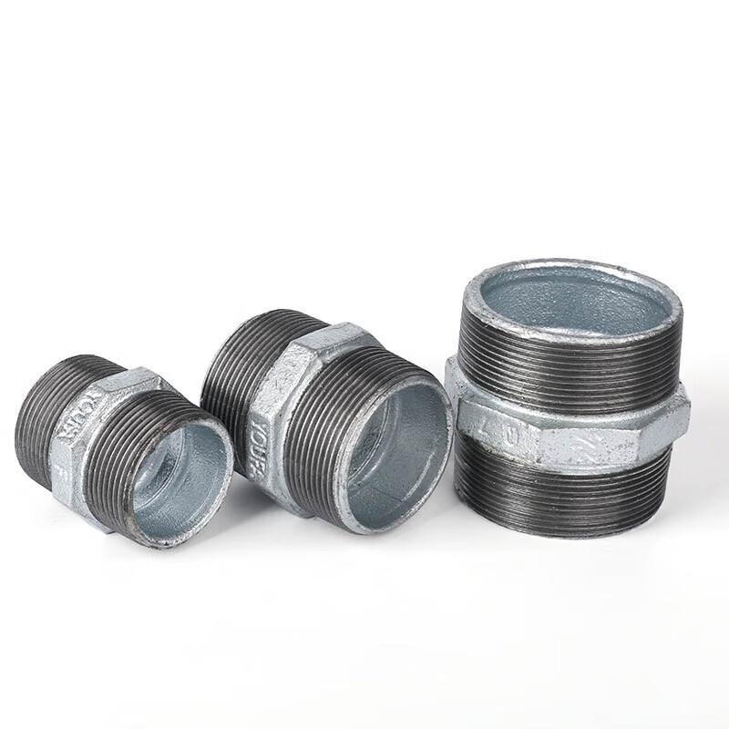 Galvanized Hex Double Male Thread Pipe Nipple