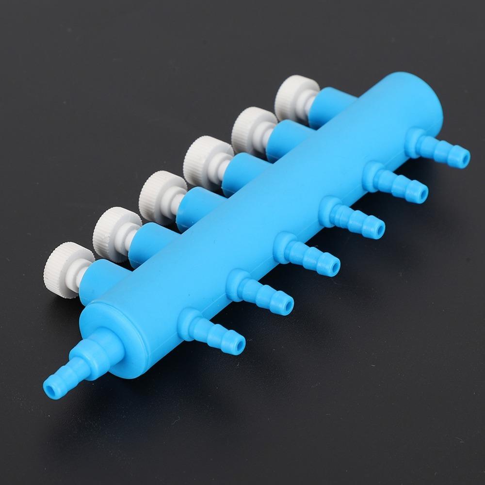 2PCS Set Plastic Aquarium Oxygen Pump Adapter Air Flow Control Aquarium Air Splitter  Fish Tank