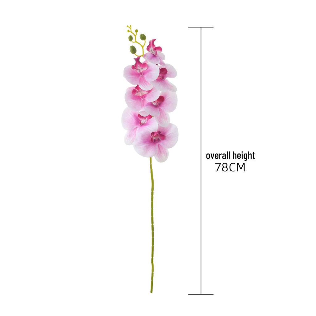 May Breeze Seven-Head Phalaenopsis Artificial Flowers for Wedding & Home Decor