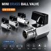 Mini Brass Ball Valve 1/8 1/4 3/8 1/2 BSP Threaded Male Female Shut Off Valve for Air Compressor Water Gas Oil Pipe Fitting Ventilation Valves 4
