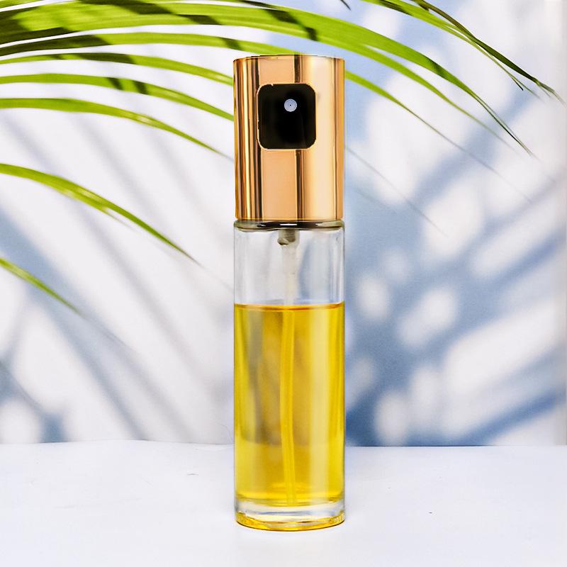 Glass Press-Type Non-Leak Oil Sprayer for Kitchen and BBQ