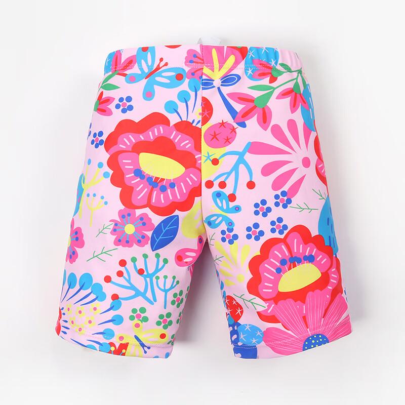 Kids' Long Sleeve Floral Split Swimsuit