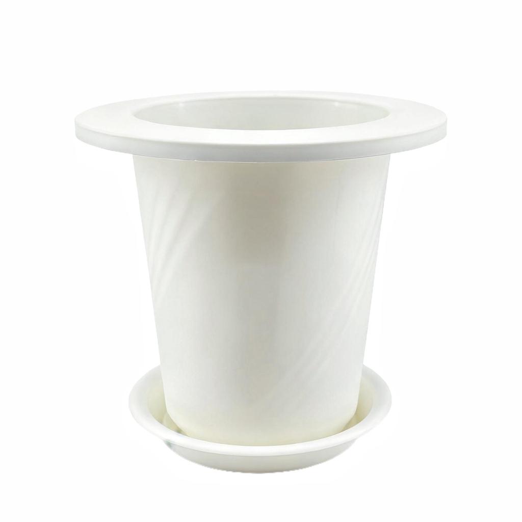 Large Caliber Modular Cactus Flower Pot - Resin Plastic Round Succulent Plant Pot for Home Gardening