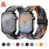 Nylon Weaving Multiple Colors Strap For Apple Watch 46mm 42mm 44mm 40mm 45mm 49mm 41mm iWatch Series Ultra 3 SE 3 11 10 9 8 7 6
