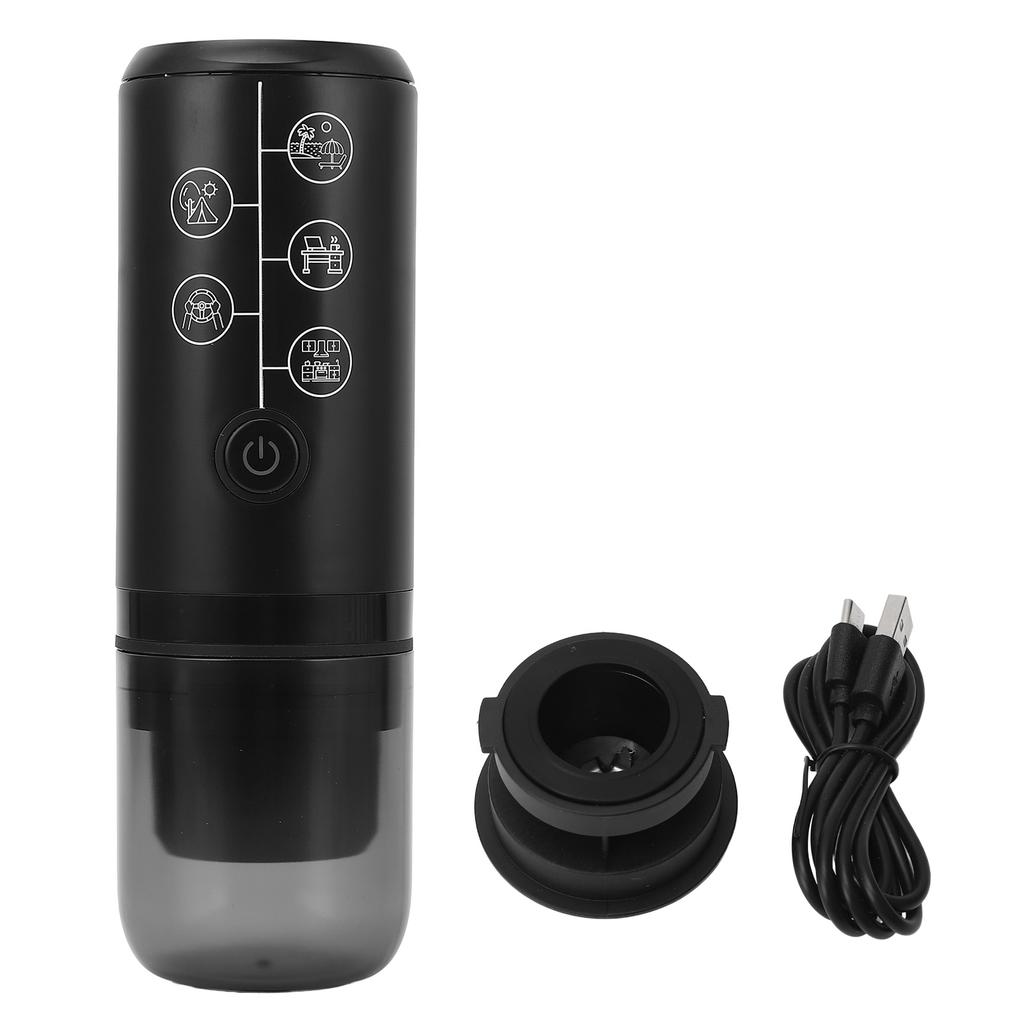 Portable Electric Coffee Machine Cordless Rechargeable 17 Bar Pressure Electric Capsule Coffee