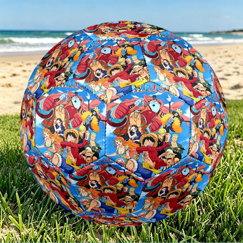 One Piece Print Size 5 Soccer Ball, PU Wear Resistant Football for Match Training and Daily Practice, Birthday Gift for Soccer Fans