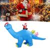 Inflatable Blue Dinosaur Xmas Decor 5.9ft High 10.2ft   LED Blow Up Dinosaur Fath  Xmas Decoration for Outdoor Yard Party