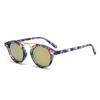 Fashion Round Lady Sunglasses Leopard Print Color  Sun Glasses Daily Style Accessories for Women