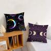 Magic Psychedelic Moon Print Black Cushion Cover Pillow Cover Decoration Room Home Sofa Living Office Car Nordic Simplicity