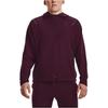 Under Armour Sun Protection Series Solid Color Zip-Up Drawstring Hooded Sports Woven Breathable Training Jacket Men Outerwear Rock-Purple 1370494-572
