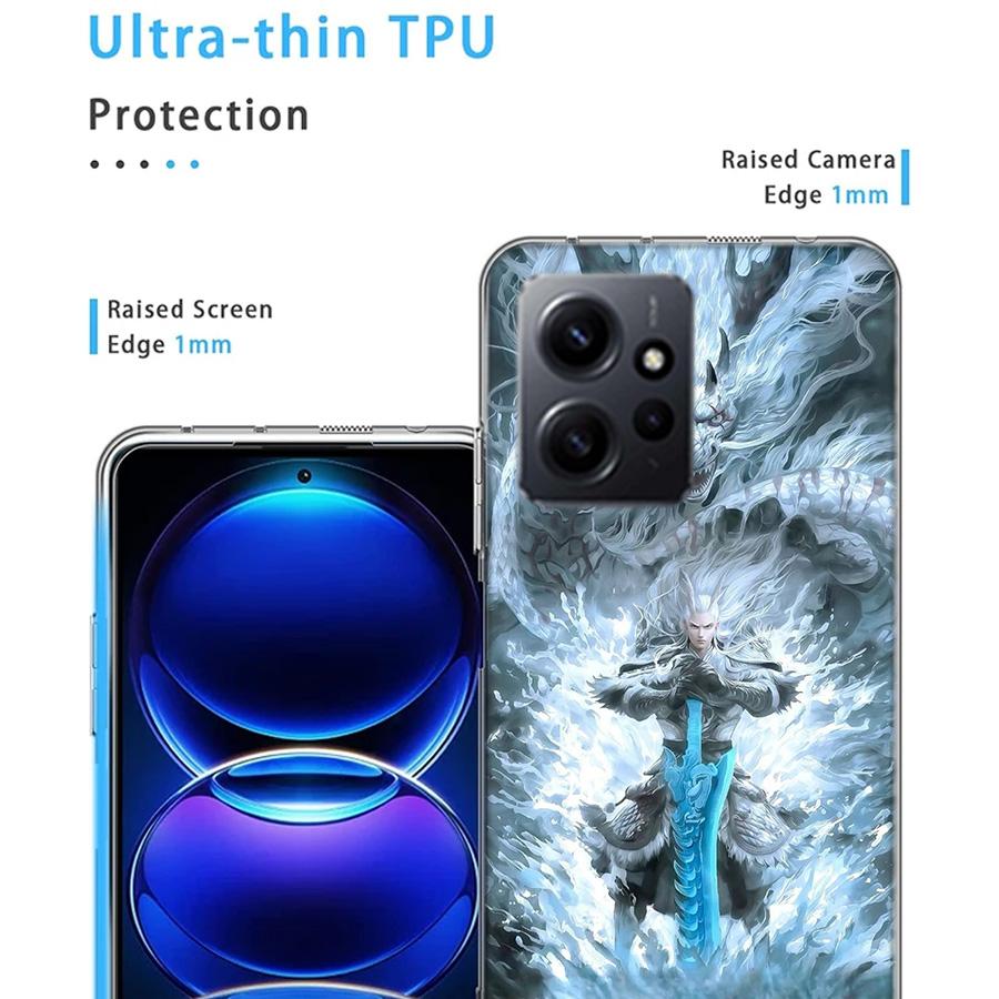 N-Nezha Anime Movie Phone Case For Redmi Note 14 15 Pro 5G 13 12 Pro Plus 11 11T 11E 11S 10 Pro 10S 9 9S Cover Cell Clear TPU Ca