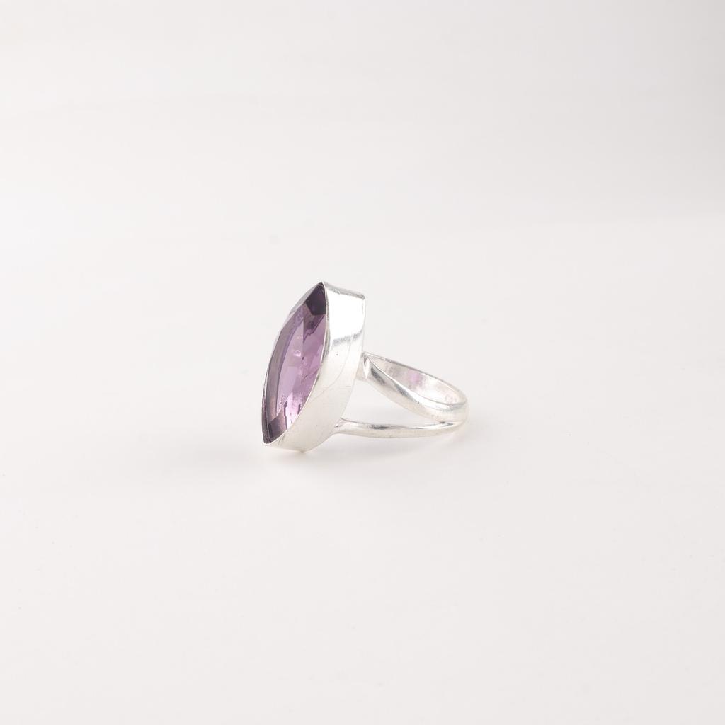 Piatră prețioasă Ametist Argint Sterling 925 Bijuterii Lucrate Manual Inel de Petrecere Pentru Femei RR-23-2