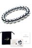 Terahertz Officially Power High Natural for Men and Women OVER-9 Bracelet, 8mm, Inspected! Stone, Genuine, Purity, Stone, [14cm]