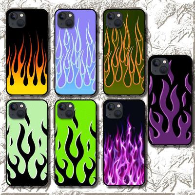 Feuermuster Flamme Kunst Handyhülle für iPhone Samsung Galaxy Redmi Xiaomi Oppo OnePlus Note SA 7 8 9 10 11 12 13 14 20 21 22 23 53 54 Pro Plus Ultra