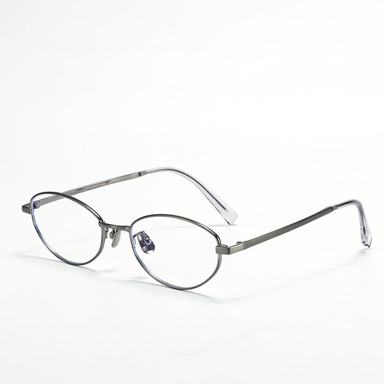 

Сверхлегкая титановая оправа для очков «кошачий глаз» в стиле ретро-гик для женщин с защитой от синего света