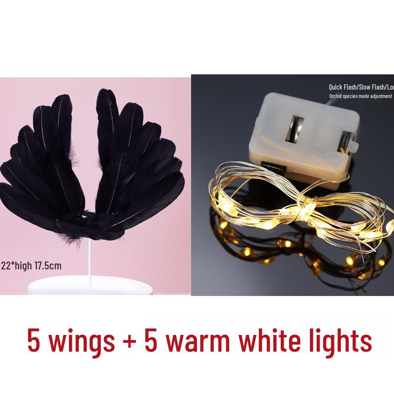 10 Anielskich Piórkowych Topperów i Ozdób na Tort