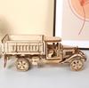 Hallisun 3D Wooden Truck Car Wood DIY Assembly Mechanical Truck Assembly Miniature Wooden Car Birthday Gift for Women and Ages 246 Pieces Puzzle, 3D