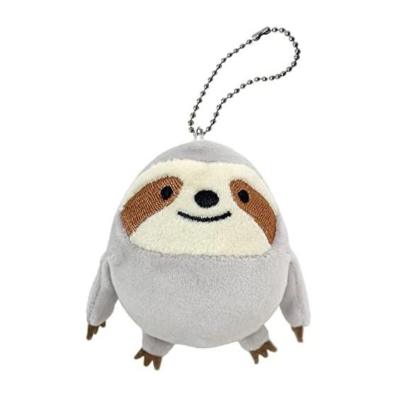 [BESTEVER] Fluffy Egg Ball Chain Plush Toy Sloth Sloth 46170